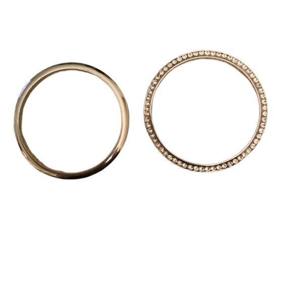 Set of Two Silver Bangle Bracelets - Picture 2 of 4